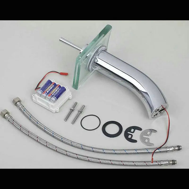 DecorBites™ LED Waterfall Glass Basin Mixer Faucet