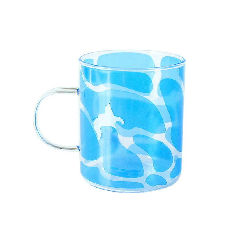DecorBites™ Killer Whale Glass Coffee Mug 350ml: Cute Polar Bear Tea Cup Heat Resistant Glass Beer Mug