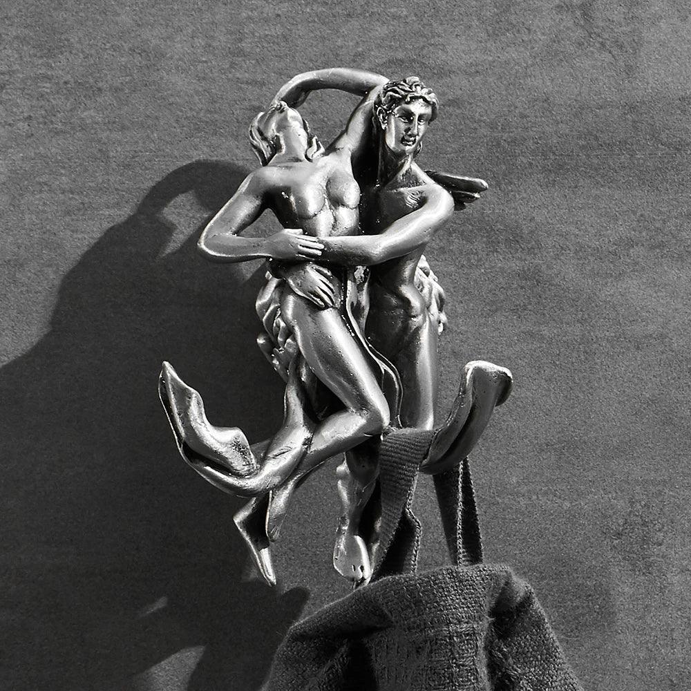 DecorBites™ Bathroom Hardware Set: Toilet Paper Holder, Towel Bar, Brush Holder - Mountable Romantic Design