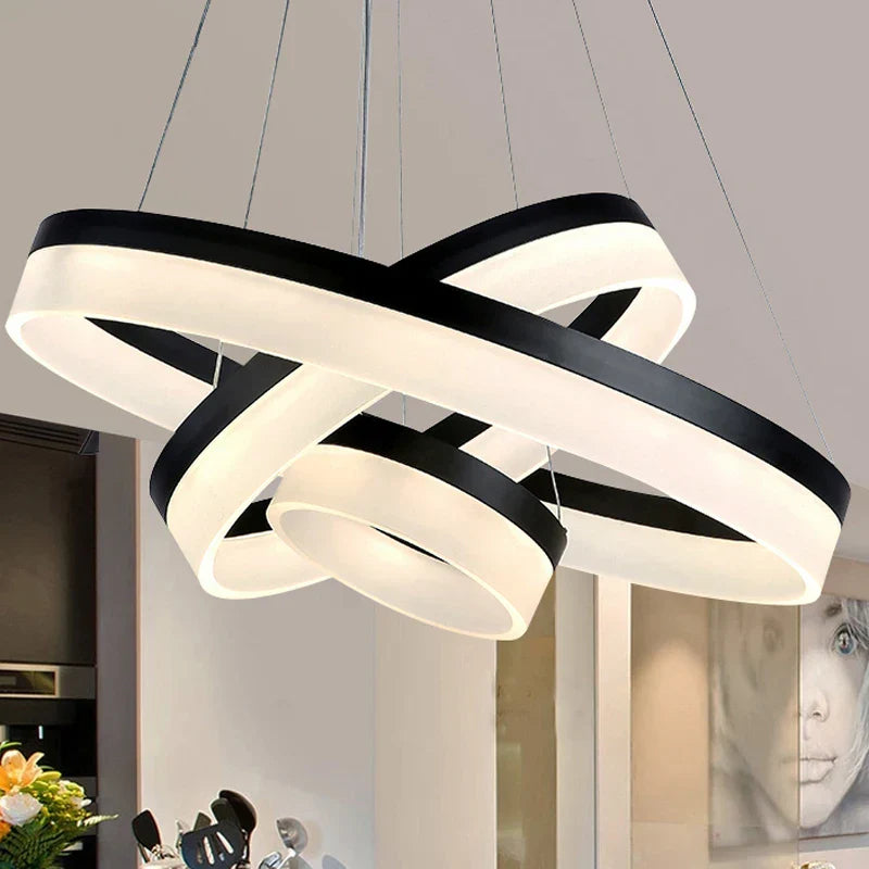 DecorBites™ LED Ring Pendant Light Fixture for Living Room Dining Room Lighting