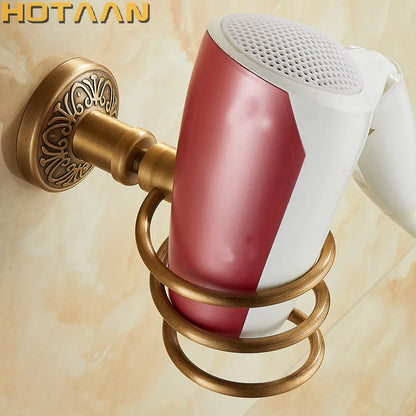 DecorBites™ Hair Dryer Rack Holder Stand Shelf Bathroom Accessories