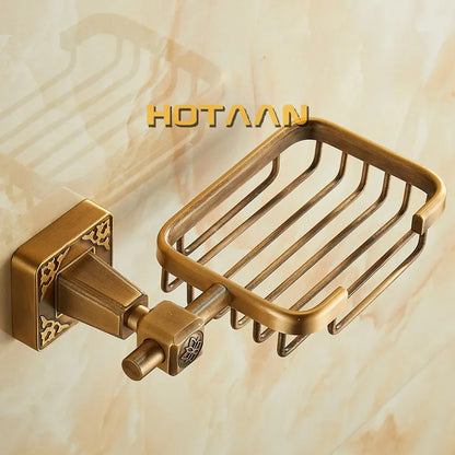 حامل صابون حمام من DecorBites™ مصنوع من النحاس العتيق ومثبت على الحائط