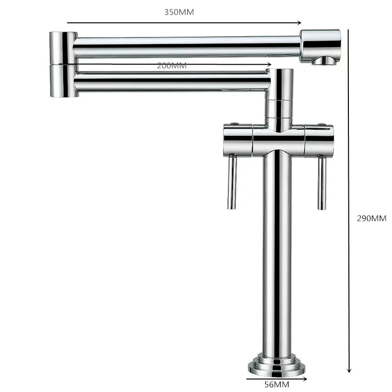 Grifo de cocina Decorbites™: Mezclador de fregadero montado en cubierta de latón macizo en múltiples acabados