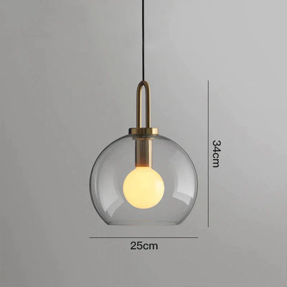 DecorBites™ Glass Ball Pendant Lights for Living Room, Dining Room, Bar - Luxury Industrial Style