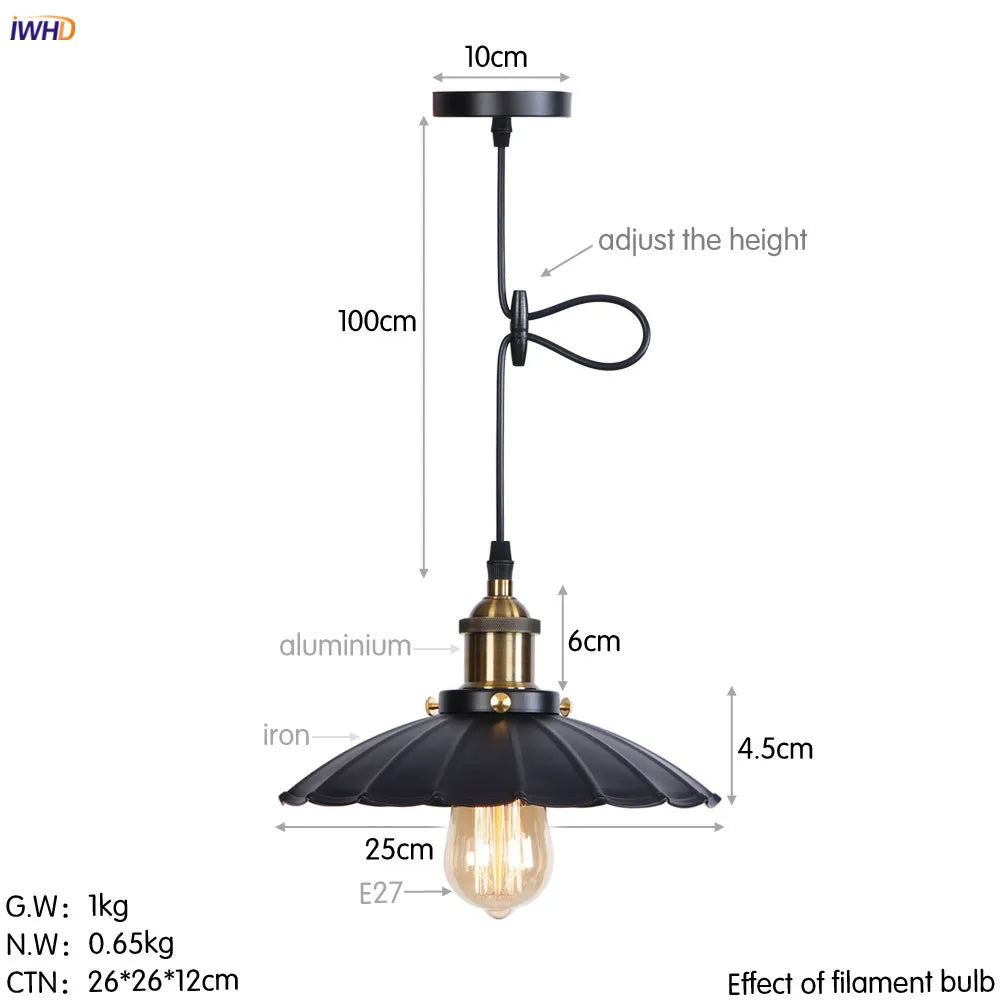 Lámparas colgantes LED Edison retro doradas DecorBites™ para comedor, sala de estar y decoración industrial