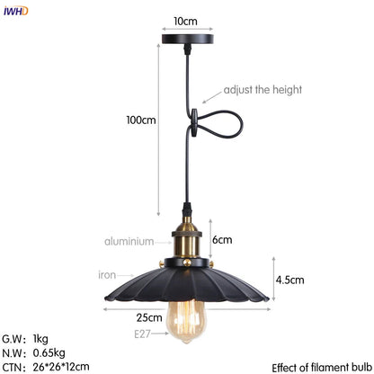 Lámparas colgantes LED Edison retro doradas DecorBites™ para comedor, sala de estar y decoración industrial