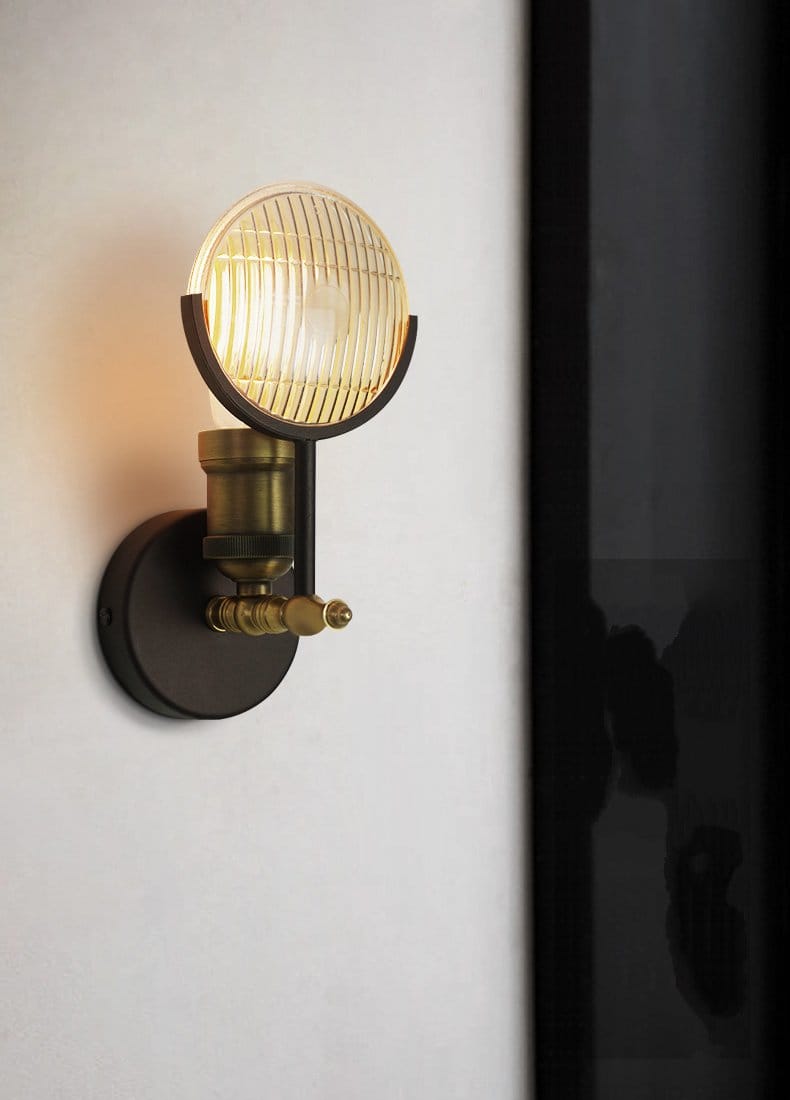 Lámpara de Pared LED de Vidrio Art Deco Moderno para Dormitorio y Vestíbulo