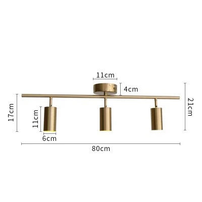 DecorBites™ LED Golden Ceiling Spotlight for Living & Dining Room - Modern Luminaria Lamp