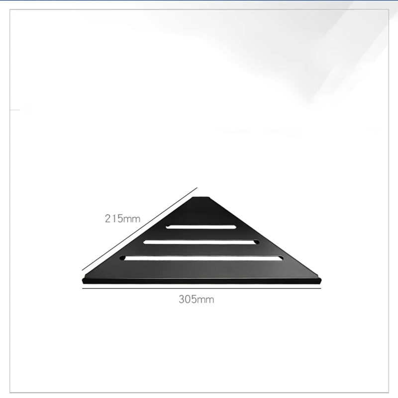 DecorBites™ Brushed Gold Stainless Steel Bathroom Triangle Rack for Stylish Shower Storage