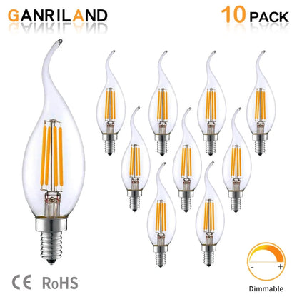 Bombillas LED de filamento regulables DecorBites™ C35 de 4 W tipo vela, casquillo E14, 220 V - equivalente a 35 W