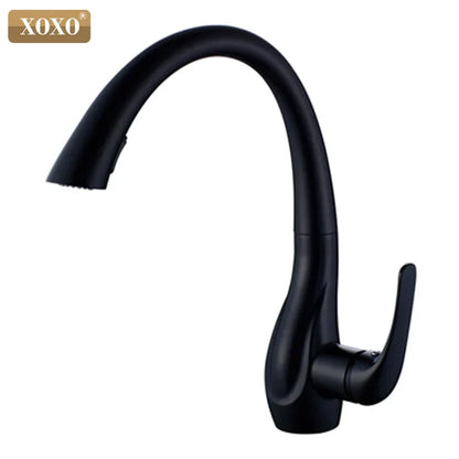 DecorBites™ Golden Pull Out Kitchen Faucet Single Handle 360° Water Mixer Tap