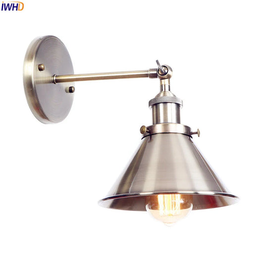 DecorBites™ Brass Edison Wall Light Vintage Bathroom Mirror Loft Sconce Industrial Home Lighting
