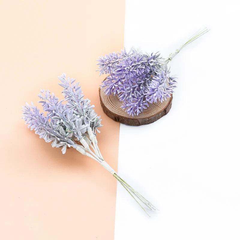 DecorBites™ Lavender Foam Wreaths Home Wedding Decor Silk Flowers Bouquet