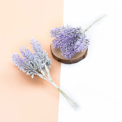 DecorBites™ Lavender Foam Wreaths Home Wedding Decor Silk Flowers Bouquet