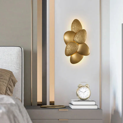 DecorBites™ Golden Stainless Steel LED Wall Sconce for Bedroom & Corridor