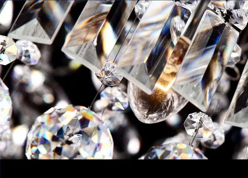 DecorBites™ Upscale Modern Crystal Chandelier for Dining Room