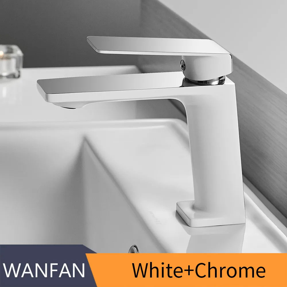 DecorBites™ Brushed Nickel Bathroom Sink Faucet Single Handle Basin Mixer Tap