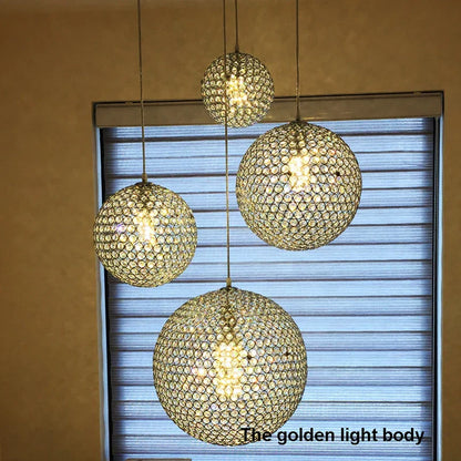 Lámpara colgante LED DecorBites™ Crystal Ball Rain Drop para comedor