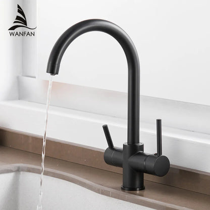 Decorbites™ Trinkwasser-Filterarmatur Küchen-Spülbecken-Mischbatterie für reines, frisches Wasser