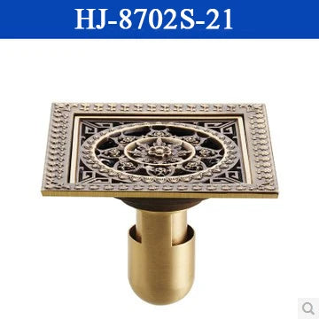 شبكة مصفاة أرضية دش مربعة من نحاس عتيق من DecorBites™ - HJ-8702S