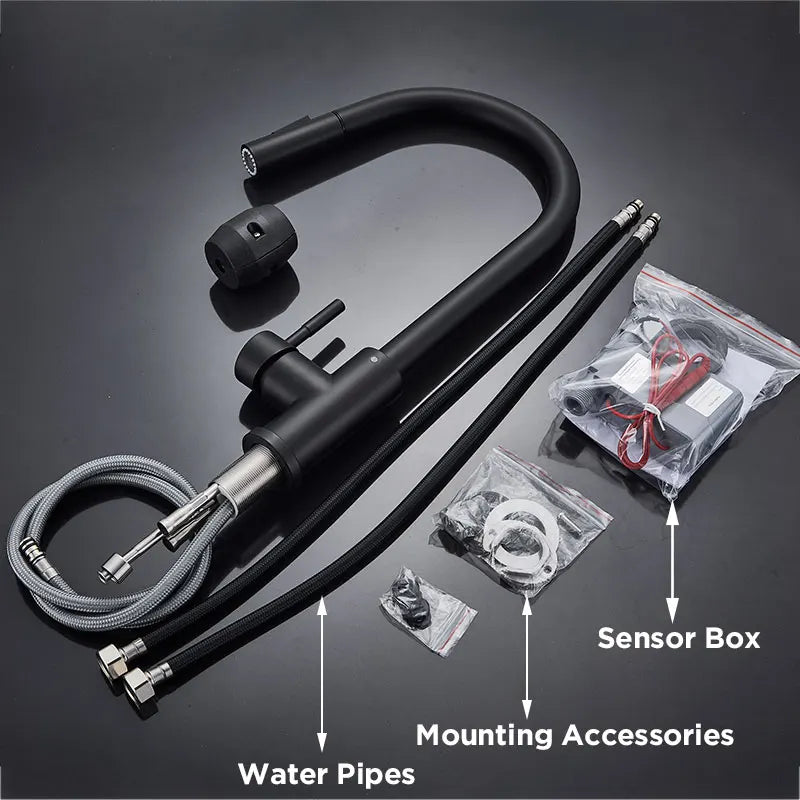 DecorBites™ Black Kitchen Faucet Touch Sensor Mixer Tap
