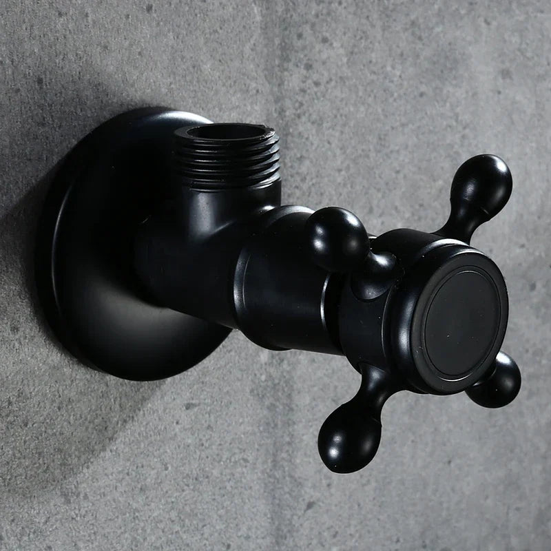 صمام مثلث من النحاس العتيق من DecorBites™ لحنفية المرحاض، قطعة غيار عالمية