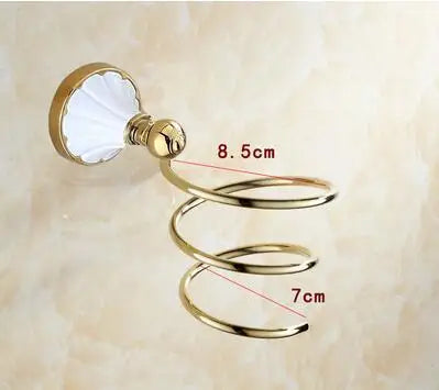 DecorBites™ Bathroom Accessories Set: Gold Finish Paper Holder, Towel Bar, Soap Holder, Towel Rack & More