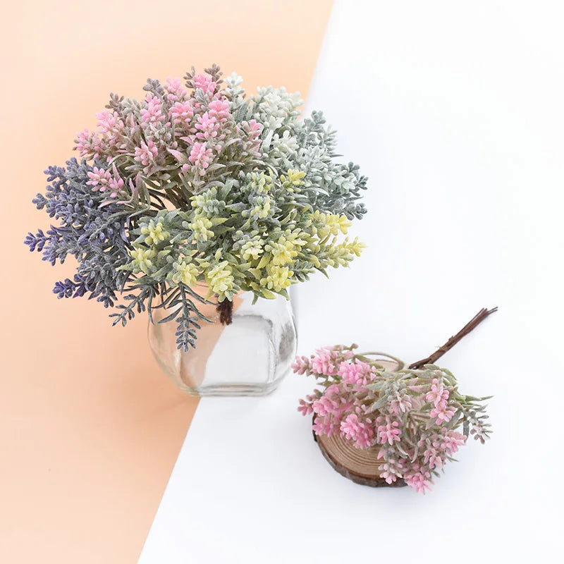 ديكوربايتس™ نباتات مزهرية من العشب المائي الاصطناعي، أكاليل زهور زخرفية لديكور المنزل