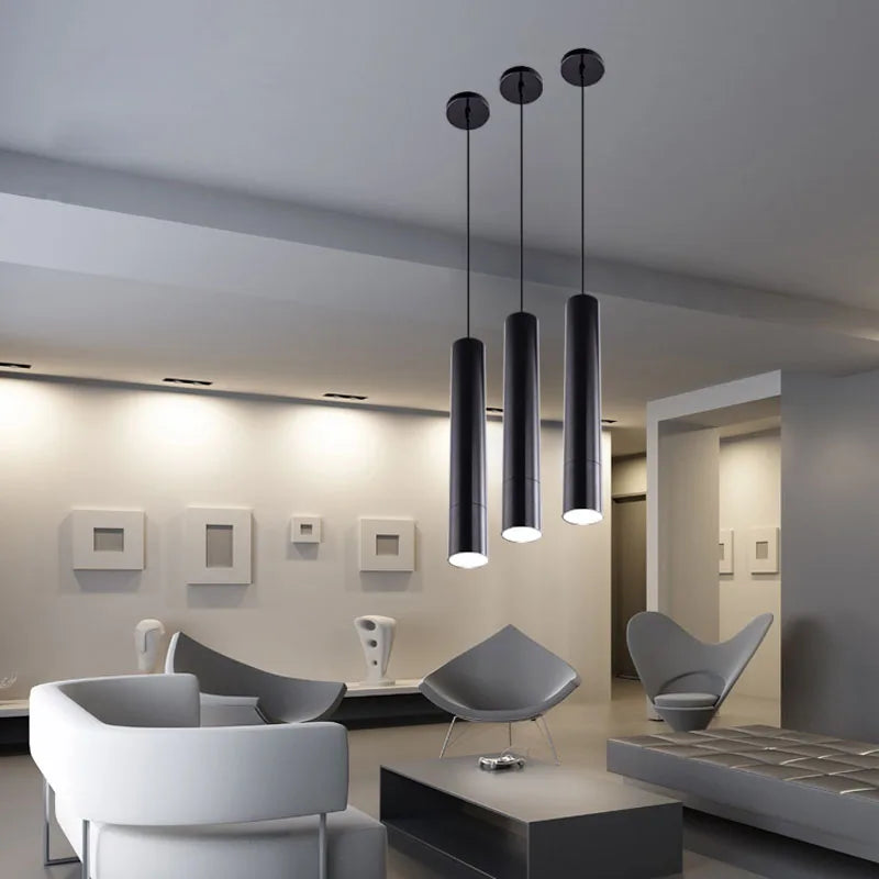 DecorBites™ LED Tube Pendant Lights for Dining Room and Bar - Modern, Nordic Design