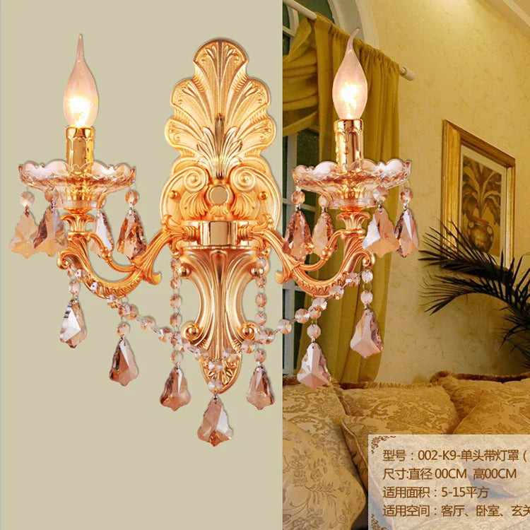 Alloy Crystal Wall Light