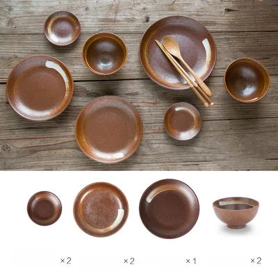 Blue Ceramic Dinner Set