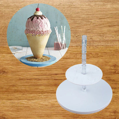 طقم إطار الكيك من ديكوربايتس™ بثلاث طبقات - أداة تزيين الكيك وهيكل الخبز