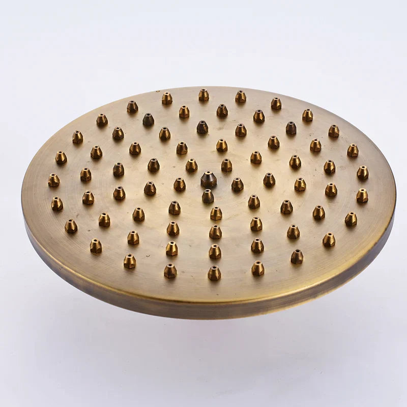 رأس صنبور دش مطري من DecorBites™ مقاس 8 بوصات مصنوع من النحاس العتيق للاستمتاع بدش منعش