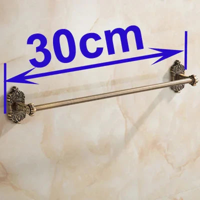 حامل مناشف نحاسي عتيق من DecorBites™ - إكسسوارات حمام مثبتة على الحائط