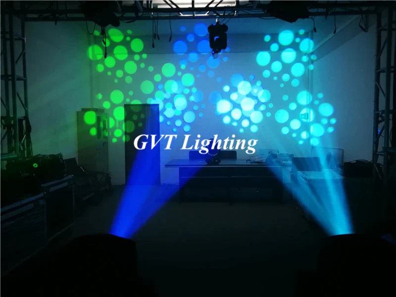 مصباح رأس متحرك LED من DecorBites™ بقوة 200 واط مع تأثيرات شعاعية وبقعية وغسلية