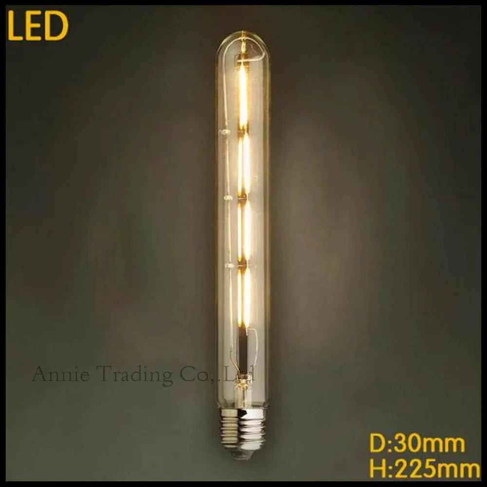 Decorbites™ LED-Filamentlampe E27 T10 T185 T225 T300 Vintage Rohr-Edisonlampe