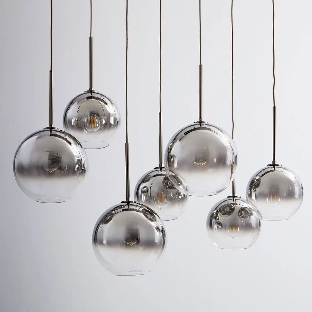 Lámpara colgante de bola de vidrio con degradado Decorbites™ para cocina, comedor y sala de estar