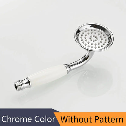 دش يدوي من DecorBites™ مصنوع من النحاس العتيق مع سيراميك فاخر - صنبور مطر دائري