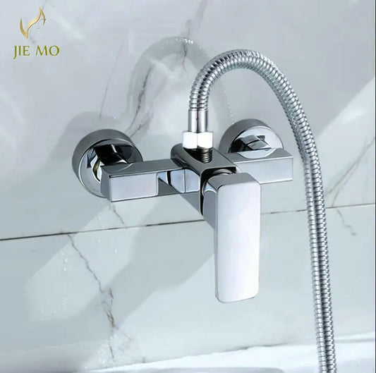 DecorBites™ Brass Single Handle Hot Cold Shower Mixer with Hand Shower