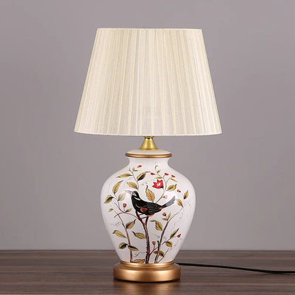 DecorBites™ LED Ceramic Table Lamp for Living Room, Bedroom, Study - Home Decor Lighting
