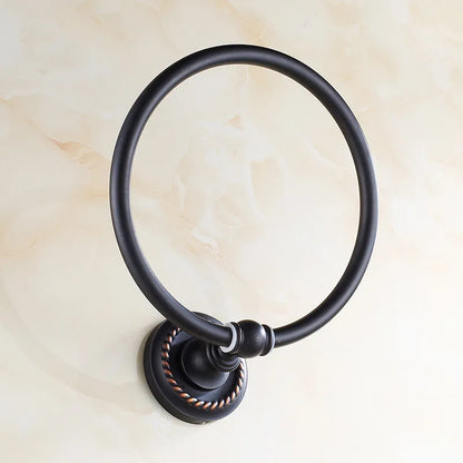 حامل مناشف الحمام DecorBites™ المصنوع من النحاس العتيق والمثبت على الحائط