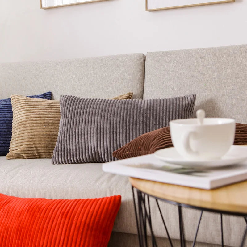 غطاء وسادة مخملي من DecorBites™‎ بنقشة مخملية مزخرفة مقاس 40×60 سم