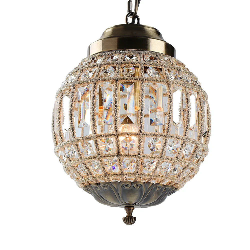 DecorBites™ Crystal Empire Ball Chandelier for Living Room Bedroom Hotel