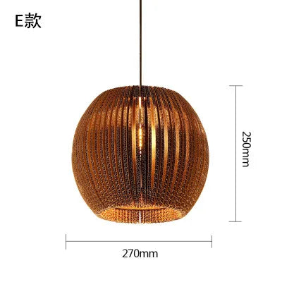 DecorBites™ Chinese Paper Pendant Light for Restaurant Living Room, Southeast Asian Style