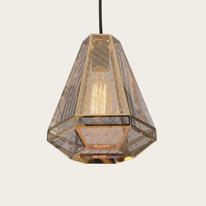 DecorBites™ LED Pyramid Pendant Lamp: Modern Diamond Drop Light for Bedroom & Restaurant