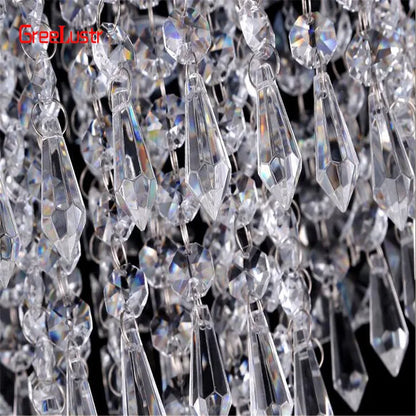 DecorBites™ Crystal Chandelier Ceiling Lamp - Entrance Kitchen Chandeliers Fixtures Home Decor