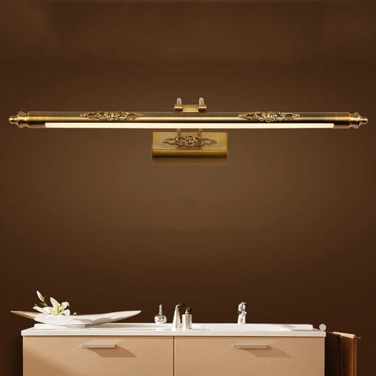 DecorBites™ Bronze Carved LED Vanity Light for Bedroom and Dressing Room