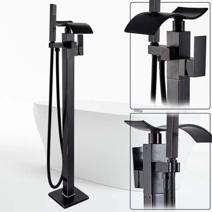 Grifo mezclador para bañera DecorBites™ en bronce negro | Accesorio de bañera tipo cascada con monomando