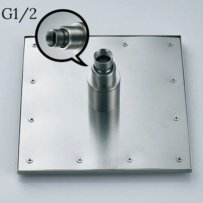 رأس دش DecorBites™ مقاس 16 بوصة LED مع أضواء متغيرة الألوان.