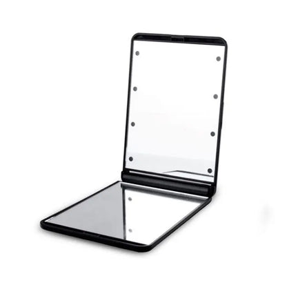 Espejo de tocador LED DecorBites™ compacto y plegable de bolsillo para maquillaje